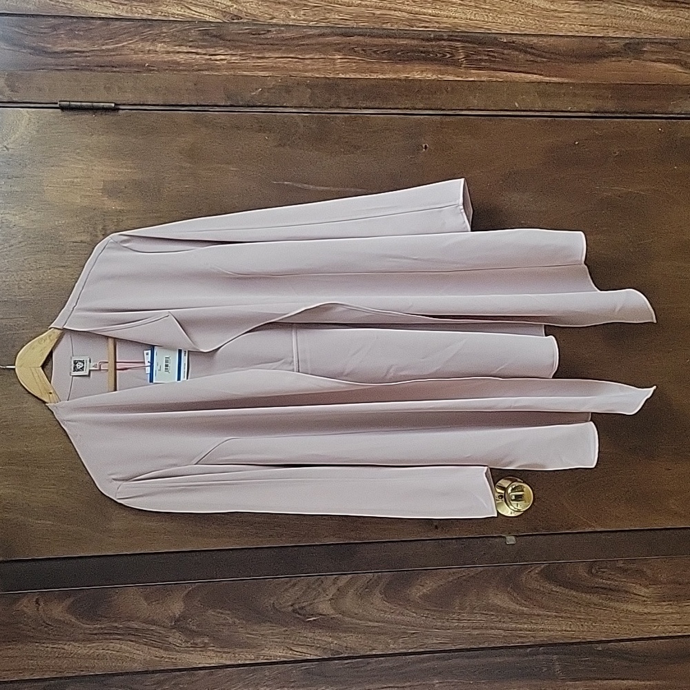 NWT Anne Klein drape front open jacket